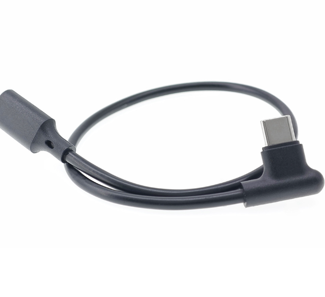 30cm Angle USB C Male to USB C Female Extension Power Charge Cable