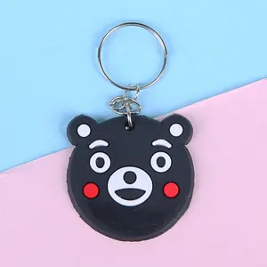 Tùy chỉnh phim hoạt hình Silicone Keychain Anime PVC mềm cao su Keyring Mặt dây chuyền Quà Tặng Keychain