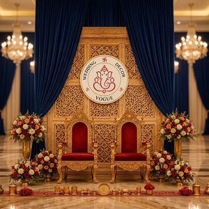 Premium Wedding Mandap Stage <b>Backdrop</b> Floral Canopy <b>Frame</b> For Elegant Ceremony Party Hall And Event Venue Decoration - Product Image 2