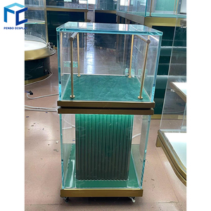 Tùy chỉnh cửa hàng bán lẻ showroom trang trí nội thất Wall Mount hiển thị tủ kính Showcase cho cửa hàng đồ trang sức thiết kế - Product Image 5