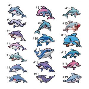 แพทช์รูปโลมาปักลายสัตว์ทะเลน่ารัก รีดติดได้ - Product Image 2