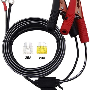 14/16AWG电池电缆聚氯乙烯绝缘汽车电源线延长线，带火花适配器和铜插头插座 - Product Image 2