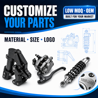 Amortisseur de suspension avant et arrière robuste 250 mm 260 mm 270 mm pour VTT, quad, moto tout-terrain, kart, moto