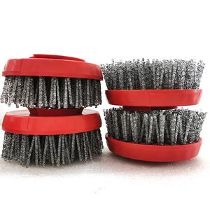 <span class=keywords><strong>Brosse</strong></span> de disque de polissage abrasif de matériel rotatif d'approvisionnement d'usine 100mm 5/8 "-11 brosses abrasives antiques de granit de carbure de silicium - Product Image 4