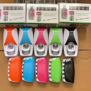 2 Pcs Bathroom Set <strong>WallMounted</strong> Automatic Toothpaste Squeezer Dispenser 5 Slots Toothbrush Holder for Adults Kids Family Use <strong>Kit</strong> - Product Image 6