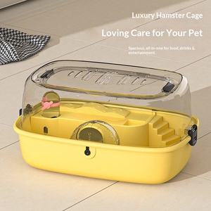 Evcil Hayvanlar İçin Güvenli Lüks Akrilik Villa, Suriye Hamsteri İçin Ekstra Büyük Şeffaf Kafes, Sertifikalı Toksik Olmayan Malzemeyle Üretilmiştir - Product Image 2