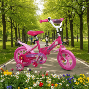 Bicicletta Rosa da 12 Pollici con Rotelle per Bambine, Modello 82893 - Product Image 3
