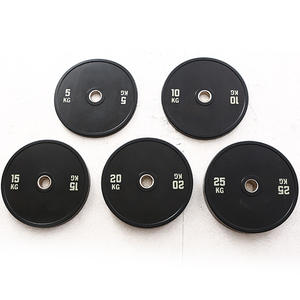 Poids libres de fitness avec plaques d'haltérophilie en caoutchouc antidérapantes antichocs conçues pour protéger le <span class=keywords><strong>sol</strong></span> - Product Image 6