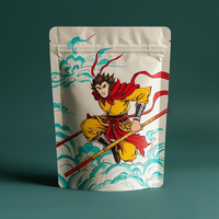 Sacs en plastique PE refermables personnalisés avec logo imprimé en héliogravure, pochettes verticales à fermeture éclair pour l'emballage d'aliments pour animaux et de gelée, vente en gros