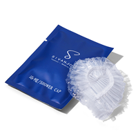 Ensemble d'articles de toilette jetables de luxe Deep Blue pour hôtel, kit de produits de toilette haut de gamme avec pantoufles en molleton denim