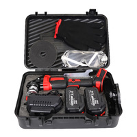 Meuleuse d'angle sans fil à batterie lithium-ion 125 mm, machine de découpe, de meulage et de polissage haute puissance multifonctionnelle