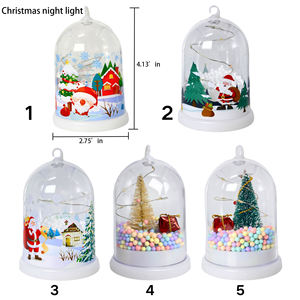 Светодиодные гирлянды Рождественская елка в стеклянном куполе домашний стол украшения - Product Image 4