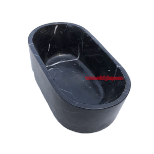 <span class=keywords><strong>Baignoire</strong></span> de salle de bain en marbre noir de <span class=keywords><strong>grande</strong></span> <span class=keywords><strong>taille</strong></span> <span class=keywords><strong>Baignoire</strong></span> autoportante en pierre à surface solide - Product Image 2