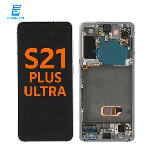 Wholesale refurbished phone screen mobile display oled combo S21 plus for samsung s21 ultra pantalla original lcd