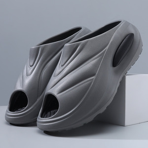 Men's EVA <b>Slides</b> <b>White</b> Breathable Non-Slip Outdoor Beach Sandals - Product Image 2