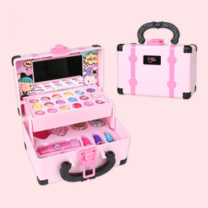 Pretend Fashion <b>Girl</b> Makeup Kit Toy Real Washable Cosmetics <b>Set</b> Beauty Play <b>Set</b> Suitcase Design <b>Make</b> <b>up</b> Toys - Product Image 6