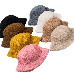 Chapeau en laine d'agneau Vintage 8 couleurs fourrure Pure couleur vierge/chapeau d'hiver pour femmes automne hiver