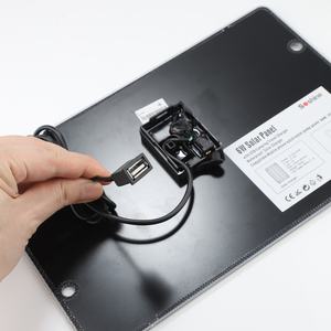 แผงโซลาร์เซลล์ขนาดเล็ก 5V 6W สีดำ สำหรับโทรศัพท์มือถือ ผลิตในจีน มีขาย - Product Image 2