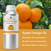 Huile essentielle d'orange douce biologique pour diffuseur d'aromathérapie, 100% pure, extrait de plante naturelle, pressée à froid |   En vrac 1 kg