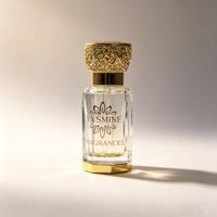 Flacon d'Attar en Verre Octogonal 3ml 6ml 12ml avec Bouchon Doré, Flacon Compte-gouttes pour Huile de Parfum Oud Arabe, Logo Personnalisé pour Achat en Gros