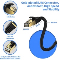 40gbps 2000Mhz Câble Réseau Cat8 15 Mètres Chat 8 Câble Ethernet 50ft Cat8 Câble