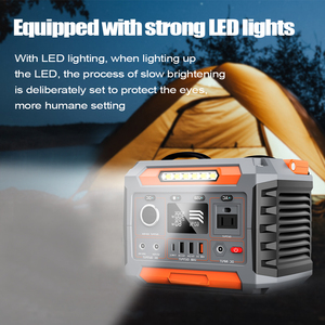 Générateur solaire miniature 300W, station d'alimentation portable avec panneau solaire pour le camping en plein air, la randonnée, les voyages et l'alimentation de secours - Product Image 6