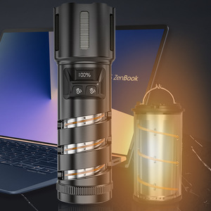 Linterna LED Yunmai de 30 W, 5000 mAh, recargable, con pantalla digital, luz para acampar - Product Image 4