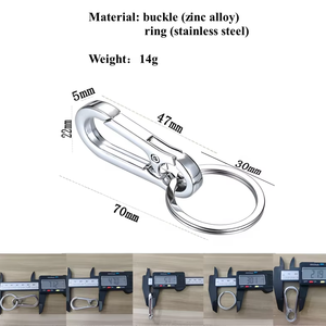 Bulk Outdoor Metal Carabiner Keychain <strong>Safety</strong> Snap Hook Organizer Key Rings <strong>Chains</strong> Diy Crafts Accessories Clip Keychains - Product Image 2