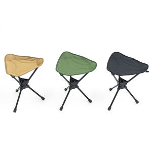 Sgabello Girevole Pieghevole Resistente con Rotazione a 360° per Pesca, <span class=keywords><strong>Campeggio</strong></span>, Escursionismo, Seduta Ergonomica Portatile per Uso Interno ed Esterno - Product Image 1