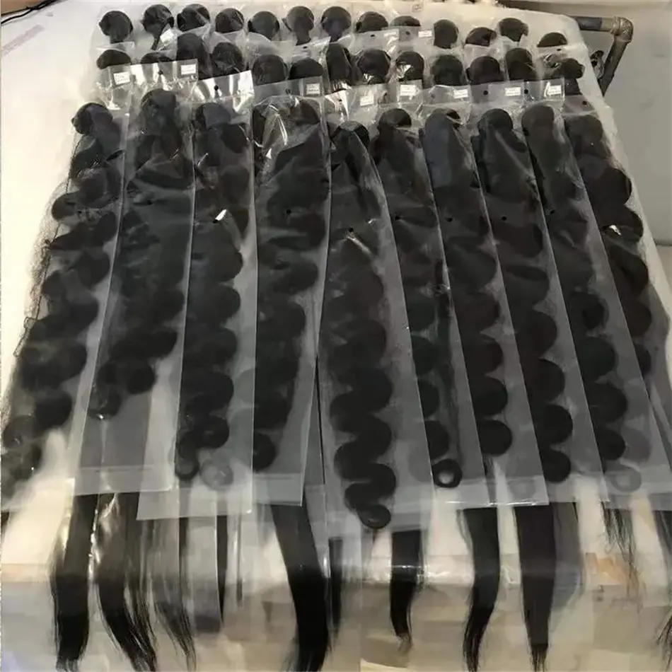 Cheap Unprocessed Vietnamese Raw Hair Bundles Cuticle Aligned Human Hair Extensions & Wigs Free Sample Bundle Virgin Hair Vendor
