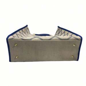 Bolsa de Compras Personalizada y Elegante para Mujer, Diseño de Barco en Lona Blanca con Asa de Algodón, Impermeable, para Viajes de Verano - Product Image 1