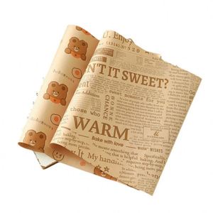 กระดาษห่ออาหารแบบกำหนดเองสำหรับร้านอาหาร ขนมอบ แซนด์วิช เบอร์เกอร์ - Product Image 1