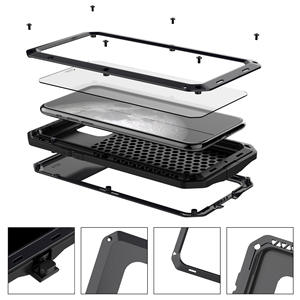 Nueva Funda Resistente y Elegante de Aluminio <span class=keywords><strong>para</strong></span> <span class=keywords><strong>P30</strong></span> <span class=keywords><strong>Pro</strong></span>, Diseño de Armadura con Cristal Templado, Cubierta Antigolpes - Product Image 4