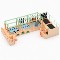 Structure en acier pour parcours d'obstacles Ninja, équipement de terrain de jeu intérieur, taille personnalisable, centre de divertissement familial, jeux pour enfants