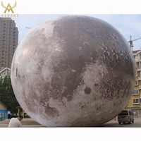 Boule de lune gonflable géante Led, globe de lune gonflable pour la décoration