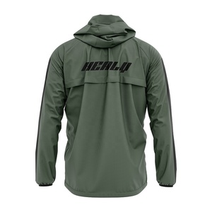 Chaqueta cortavientos personalizada Softshell para <span class=keywords><strong>hombre</strong></span>, chaqueta con capucha para senderismo, viajes, deportes, ligera, resistente al agua, impermeable - Product Image 4