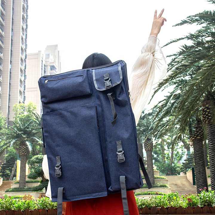 Borsa Portatile Per Arte 8K | Impermeabile In Tessuto Oxford | Zaino O Tracolla | Per Tavolozze, Pennelli, Sketchbook | Ideale Per Artisti E Studenti - Foto 12
