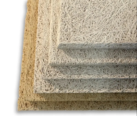 Panneau acoustique en laine de bois, panneau d'absorption acoustique, panneau mural en fibres de ciment pour isolation phonique, panneau en laine de bois