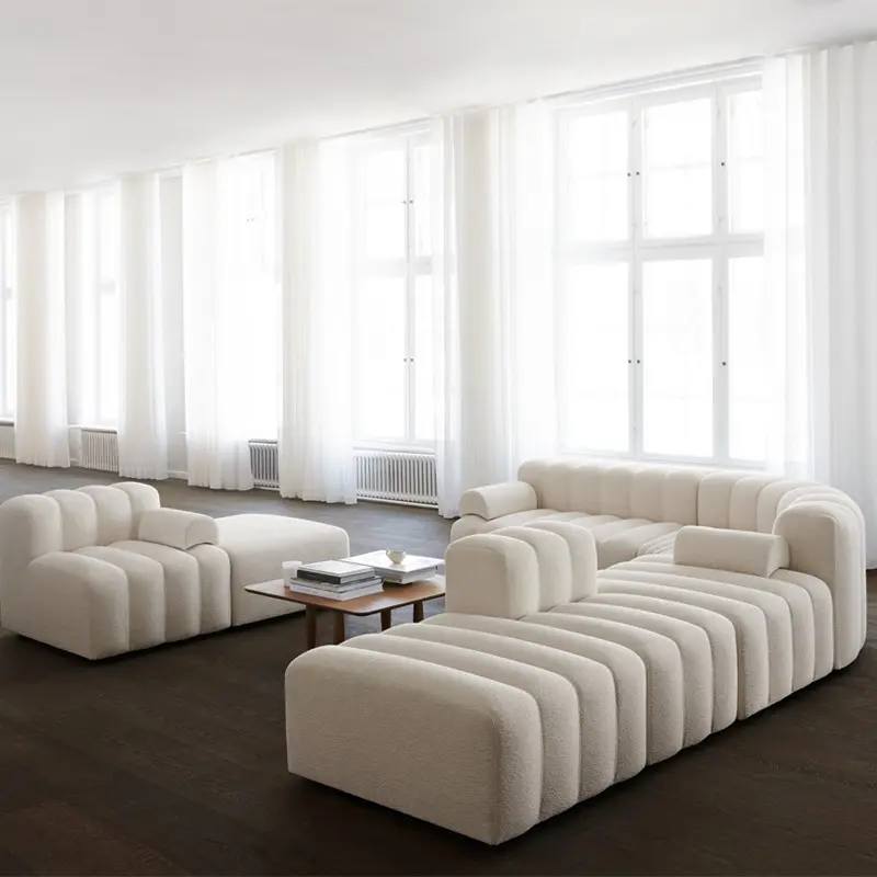 Giọng Sofa ghế nhung Ottoman băng ghế dự bị ghế sofa đồ nội thất nhà phòng khách Scandinavian sofa Set