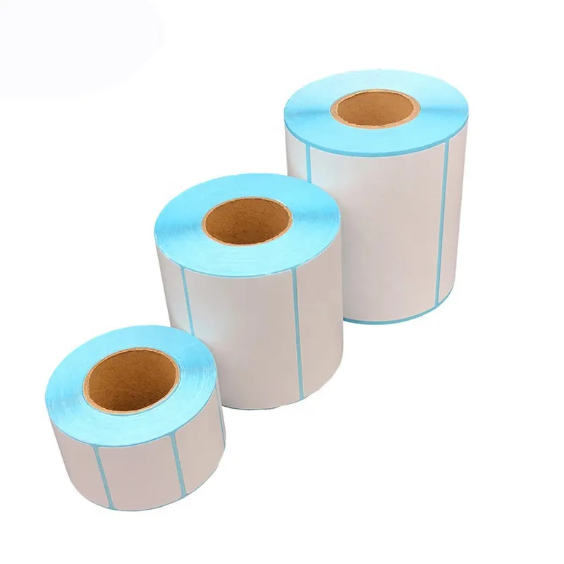 Aufkleber Papier Wasserdicht Versand Logistik Blank Direct Thermal Roll Label 2x1 Transfer Drucke tikett