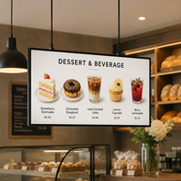 Pantalla LCD de Señalización Digital de 32 43 49 55 65 75 Pulgadas, 2500 Nits, Alto Brillo, Orientada a la Ventana, para Publicidad en Tiendas Minoristas