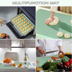 Extra Large Food Grade Non-stick Silicone Baking <b>Mat</b> for <b>Rolling</b> Out Dough and Pastry 40x60cm Eco-Friendly Countertop <b>Mat</b> - Product Image 6