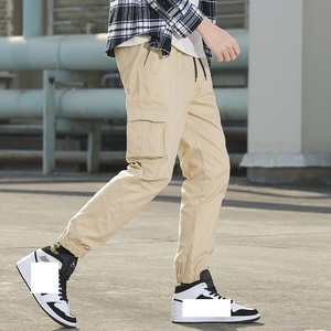 Mens Casual Slim Fit Straight Pantalones largos Techwear Formal Dress <span class=keywords><strong>Cargo</strong></span> <span class=keywords><strong>Jogger</strong></span> - Product Image 1