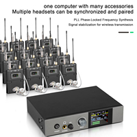 Système de monitoring intra-auriculaire sans fil UHF stéréo K24 professionnel de haute qualité pour la scène, l'enregistrement, la monitoring des batteurs, des chanteurs et des éclésions rythmiques