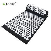 TOPKO en stock vente chaude soulagement de la douleur dos/pied tapis de thérapie d'acupuncture Point Massage tapis d'acupuncture et oreiller