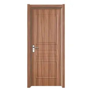 Porta de madeira profissional do porta do pvc mdf da porta da entrada interior da china