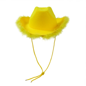 <span class=keywords><strong>Sombrero</strong></span> de Vaquera SOLPOP para Despedida de Soltera, Disfraz de Boda, <span class=keywords><strong>Princesa</strong></span> Vaquera, Color Plateado, Jazz, Rosa, con Plumas - Product Image 4