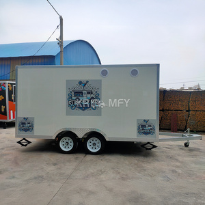 Camión de Comida con Ventana Deslizante, Carrito de Comida Rápida, Cocina Móvil, Remolque de Comida - Product Image 3