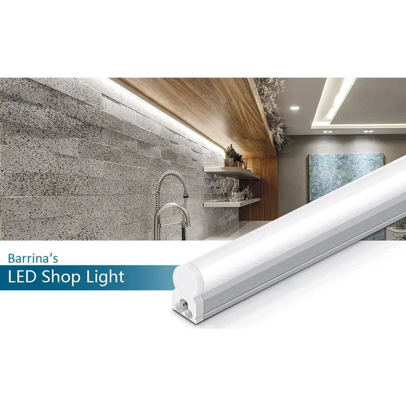 Tubo de luz LED integrado T5 Batten de conexión sin costuras de alta calidad para tienda, oficina, garaje