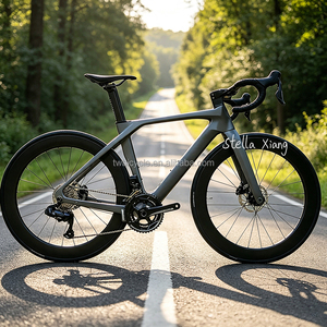 Bicicleta de Carretera de Fibra de Carbono Súper Ligera de 8.8 kg, T10Pro, Cambio Electrónico Inalámbrico, 24 Velocidades, Frenos de Disco, Bicicleta de Carreras T10pro -2rd(26yrs)Wh - Product Image 1